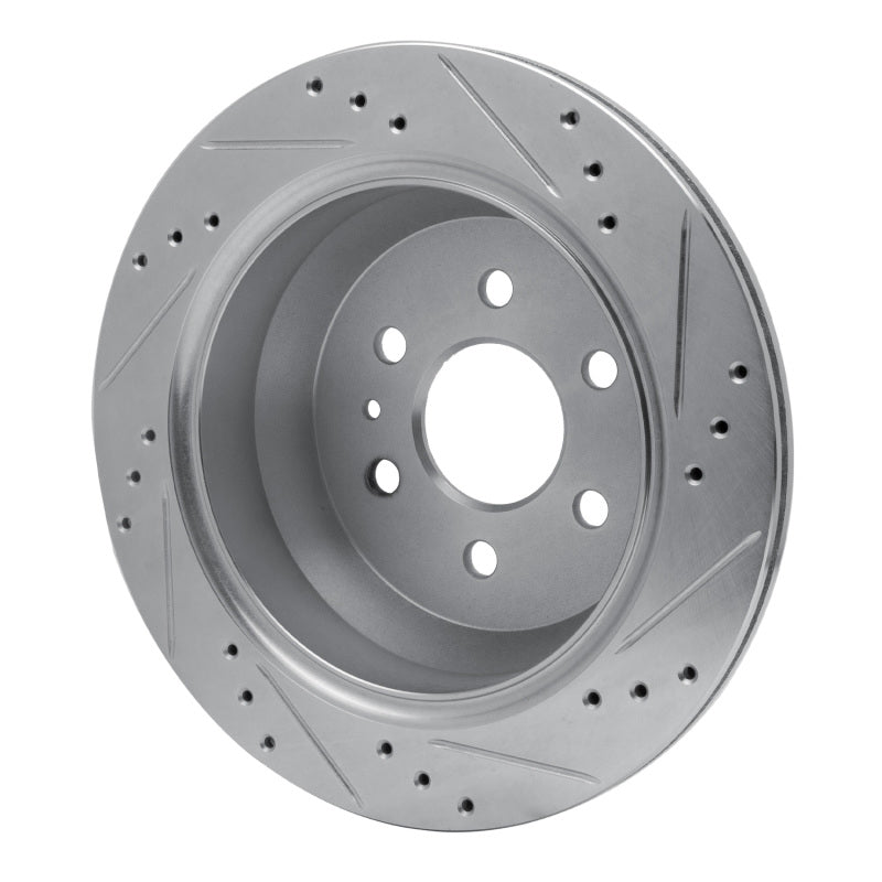 DFC 15-20 Chevrolet Colorado Rear Left Drilled & Slotted Silver Brake Rotor