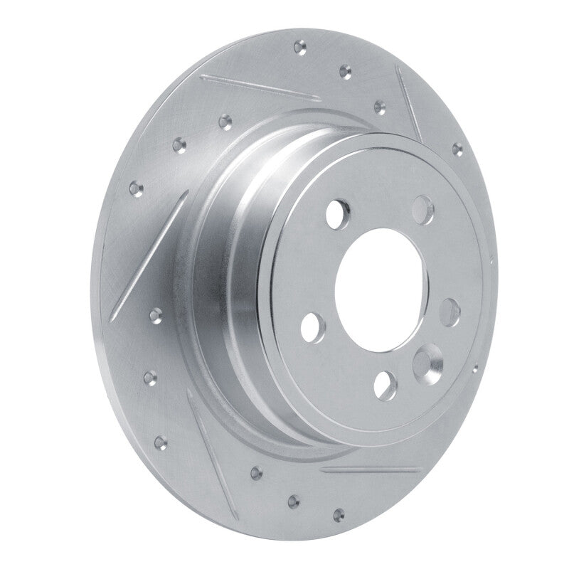 R1 00-06 Rover 75 (Mexico) Rear Right Drilled & Slotted Silver Brake Rotor