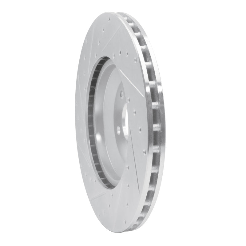 DFC 17-23 Mercedes-Benz E450 Rear Right Drilled & Slotted Silver Brake Rotor