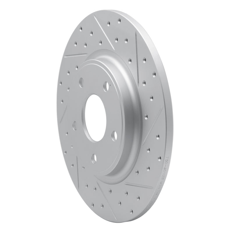R1 12-20 Chrysler Town & Country Rear Right Drilled & Slotted Geo-Carbon Rotor