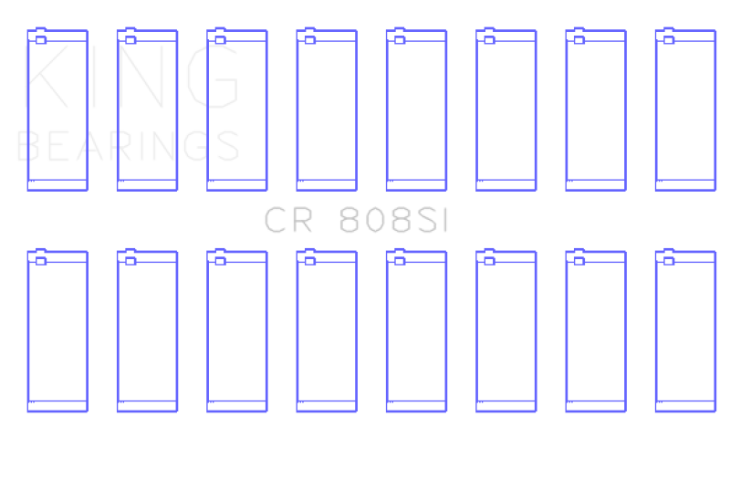 King Engine Bearings Chevrolet 369-502 GEN IV/V/VI (Size +0.60) Rod Bearing Set