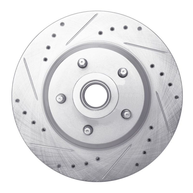 DFC 69-73 Chrysler New Yorker Front Left Drilled & Slotted Silver Brake Rotor