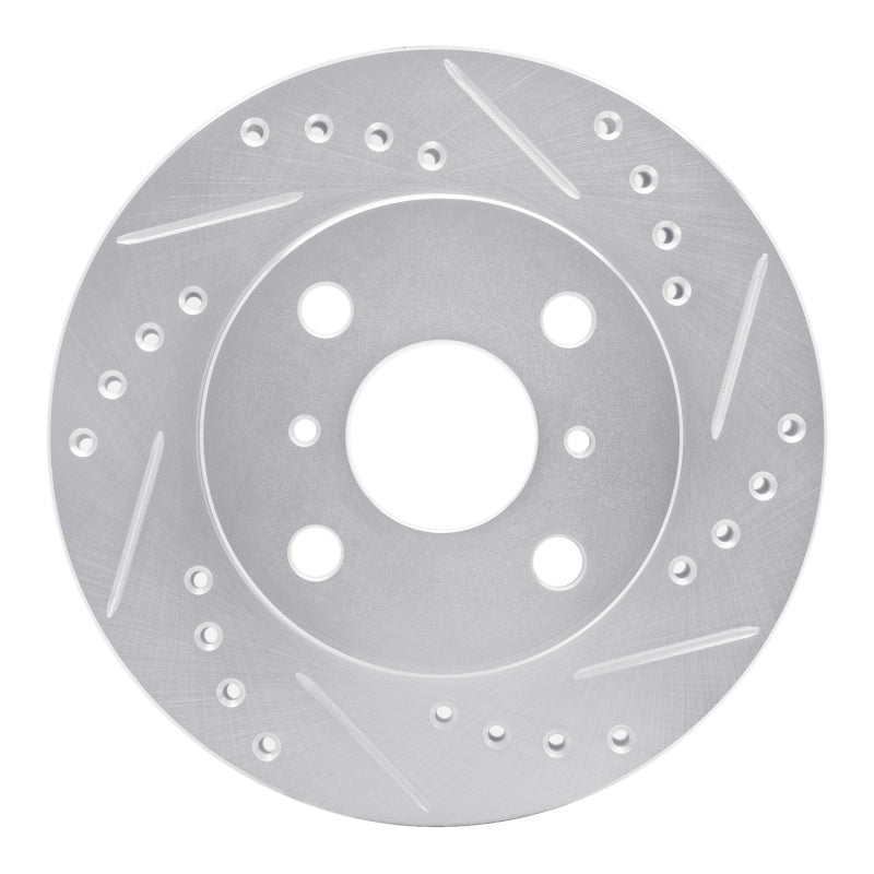 DFC 99-05 Toyota Yaris (Mexico) Front Right Drilled & Slotted Silver Brake Rotor