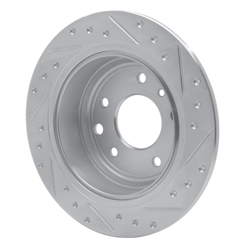 DFC 90-95 Jaguar XJRS Rear Left Drilled & Slotted Silver Brake Rotor