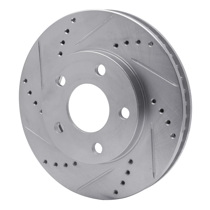 R1 97-05 Buick Regal Front Left Drilled & Slotted Silver Brake Rotor