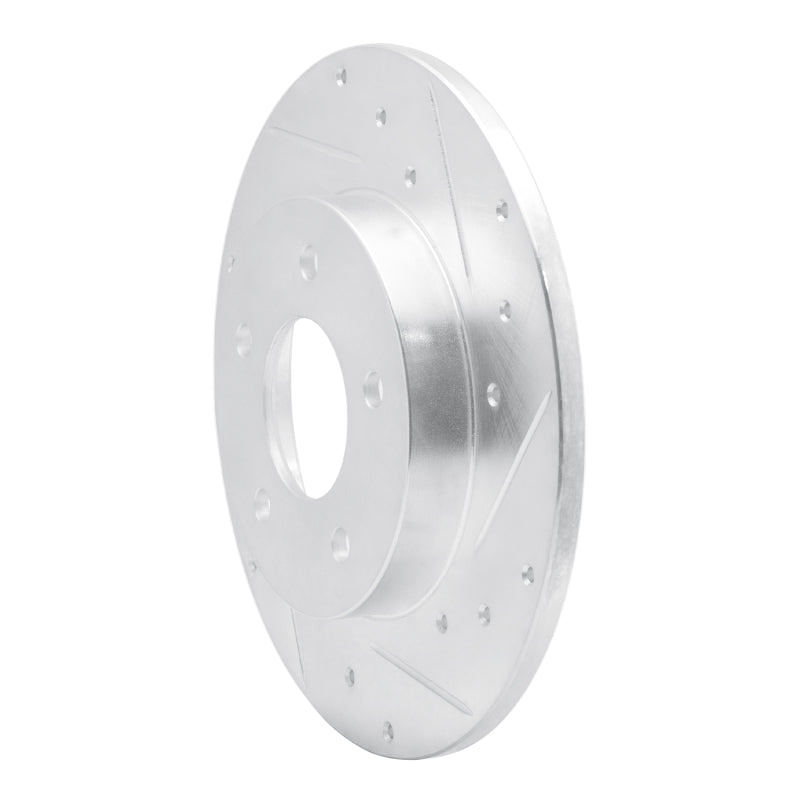 R1 92-05 Buick LeSabre Rear Right Drilled & Slotted Silver Brake Rotor