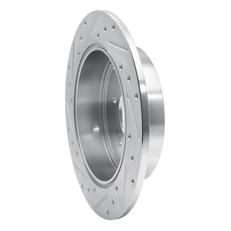 DFC 04-11 Mitsubishi Endeavor Rear Right Drilled & Slotted Silver Brake Rotor