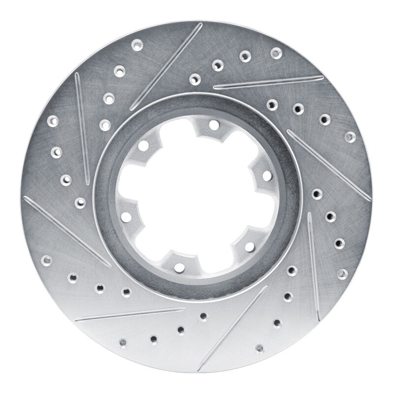 DFC 96-04 Infiniti QX4 Front Right Drilled & Slotted Silver Brake Rotor