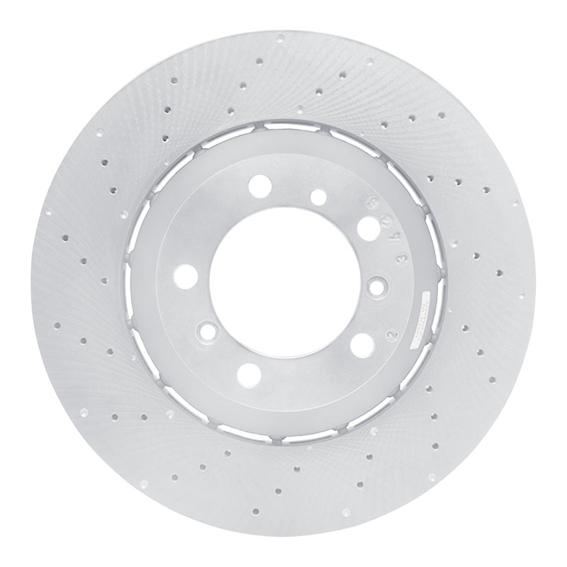 R1 10-11 Porsche 911 Left Rear Drilled Carbon Alloy GeoMET Rotor