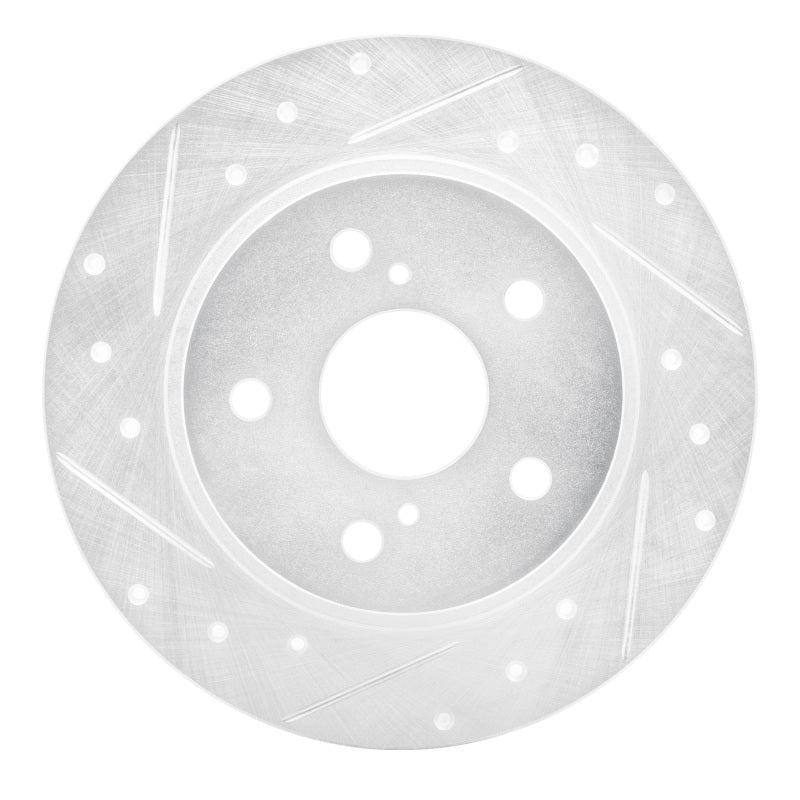 DFC 11-16 Scion TC Rear Left Drilled & Slotted Silver Brake Rotor