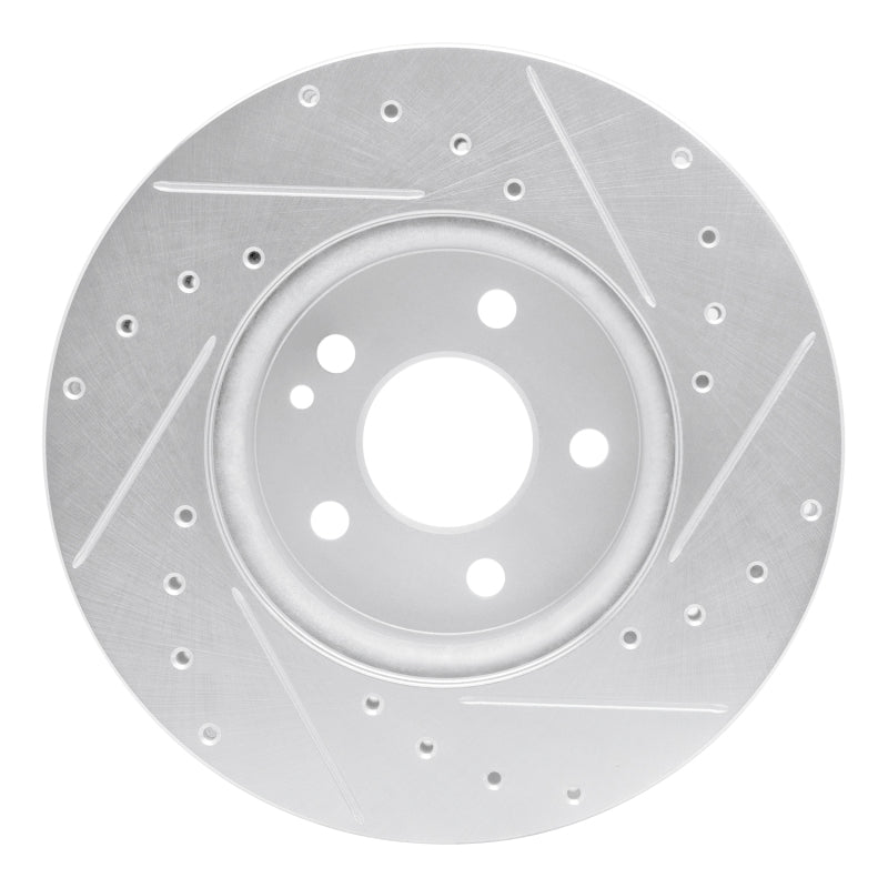 R1 16-23 Mercedes-Benz Viano (Mexico) Front Left Drilled & Slotted Silver Brake Rotor