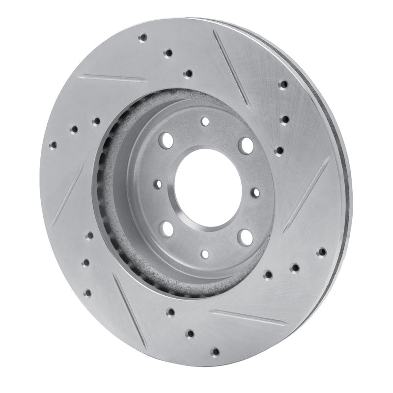 R1 15-20 Honda Fit (Mexico) Front Left Drilled & Slotted Silver Brake Rotor