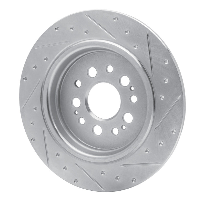 DFC 17-25 Acura RDX Rear Left Drilled & Slotted Silver Brake Rotor