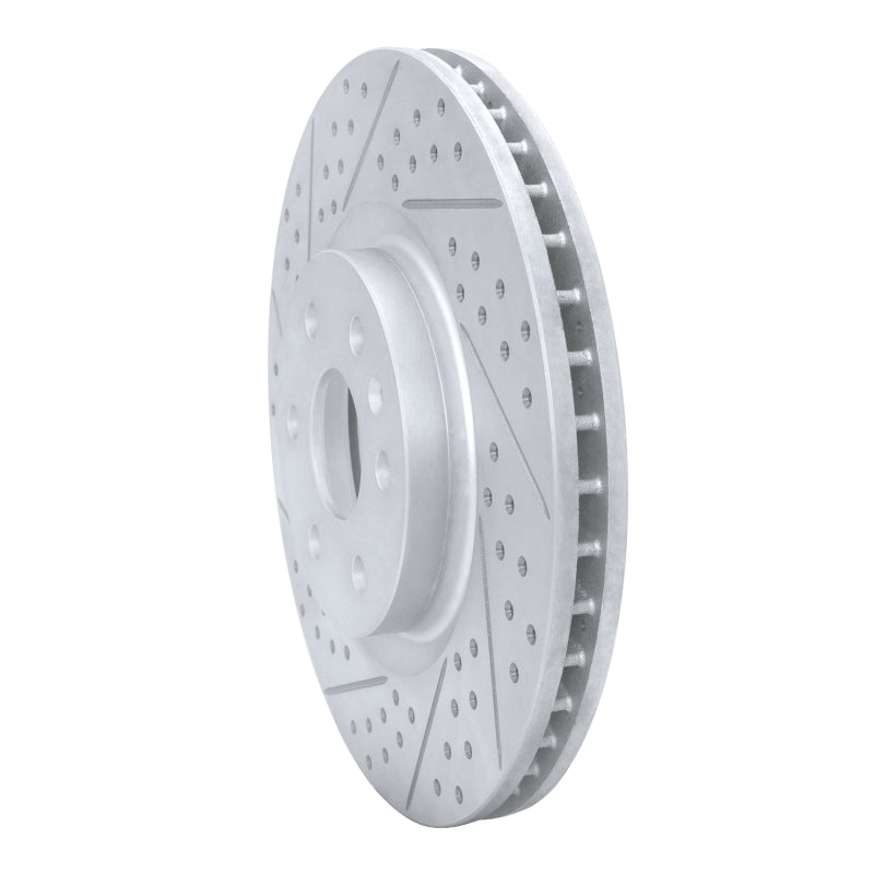 R1 10-16 Cadillac Srx Front Left Drilled & Slotted Geo-Carbon Rotor