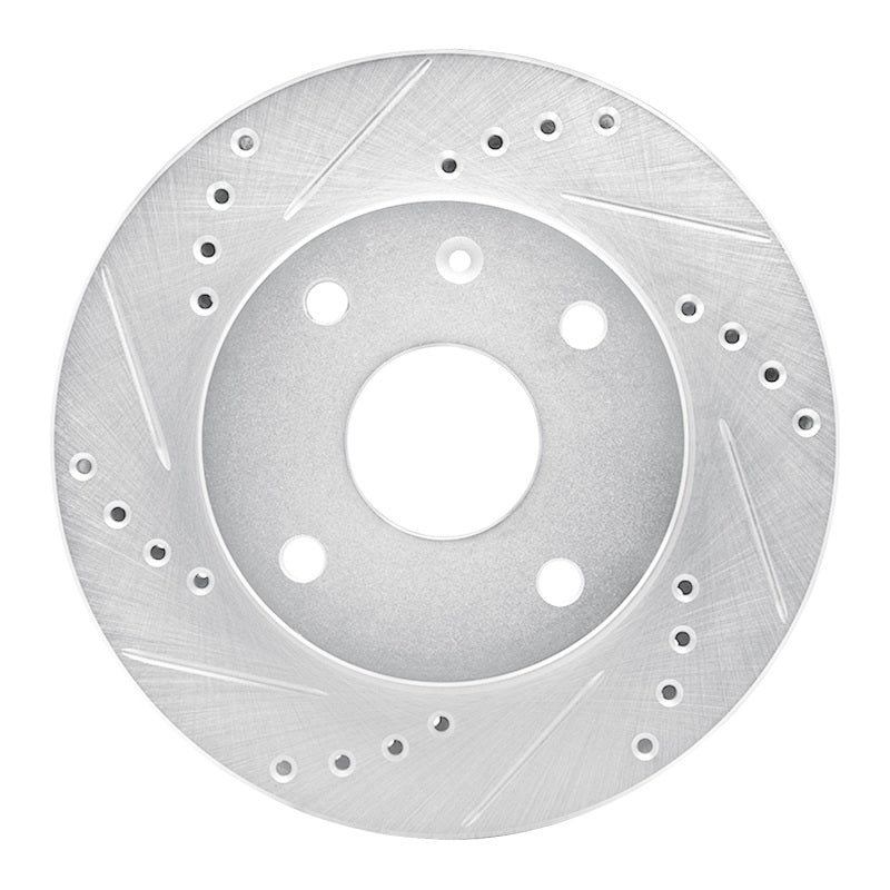 DFC 04-10 Chevrolet Optra (USA/Canada) Front Left Drilled & Slotted Silver Brake Rotor
