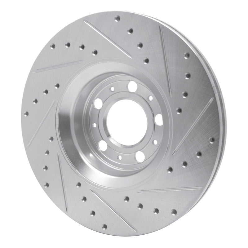 DFC 03-09 Volvo XC90/S60 Front Left Drilled & Slotted Silver Brake Rotor