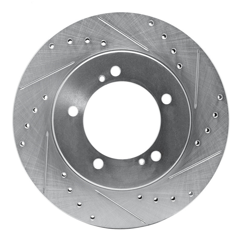 DFC 99-08 Chevrolet Tracker Front Right Drilled & Slotted Silver Brake Rotor