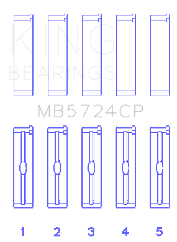 King Engine Bearings General Motors Duramax Diesel Main Bearing Set