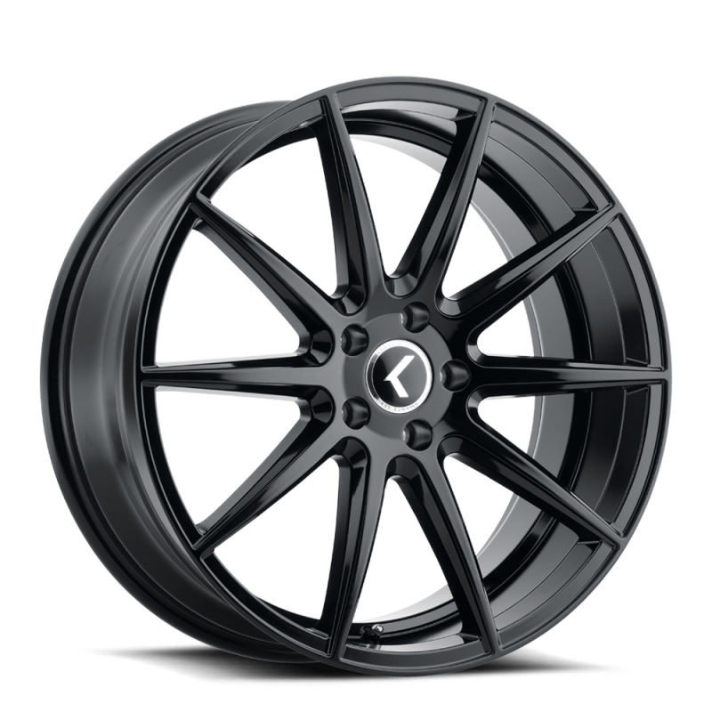 Kraze KR194 Cosmos 20x8.5 / 5x112 BP / 38mm Offset / 66.56mm Hub Gloss Black Wheel