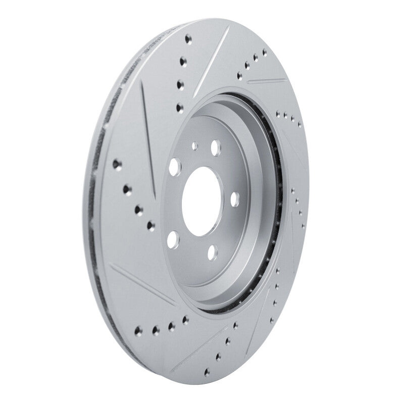 DFC 17-25 Tesla Model 3 Rear Right Drilled & Slotted Silver Brake Rotor