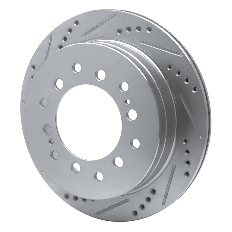 DFC 01-09 Lexus GX470 Rear Left Drilled & Slotted Silver Brake Rotor