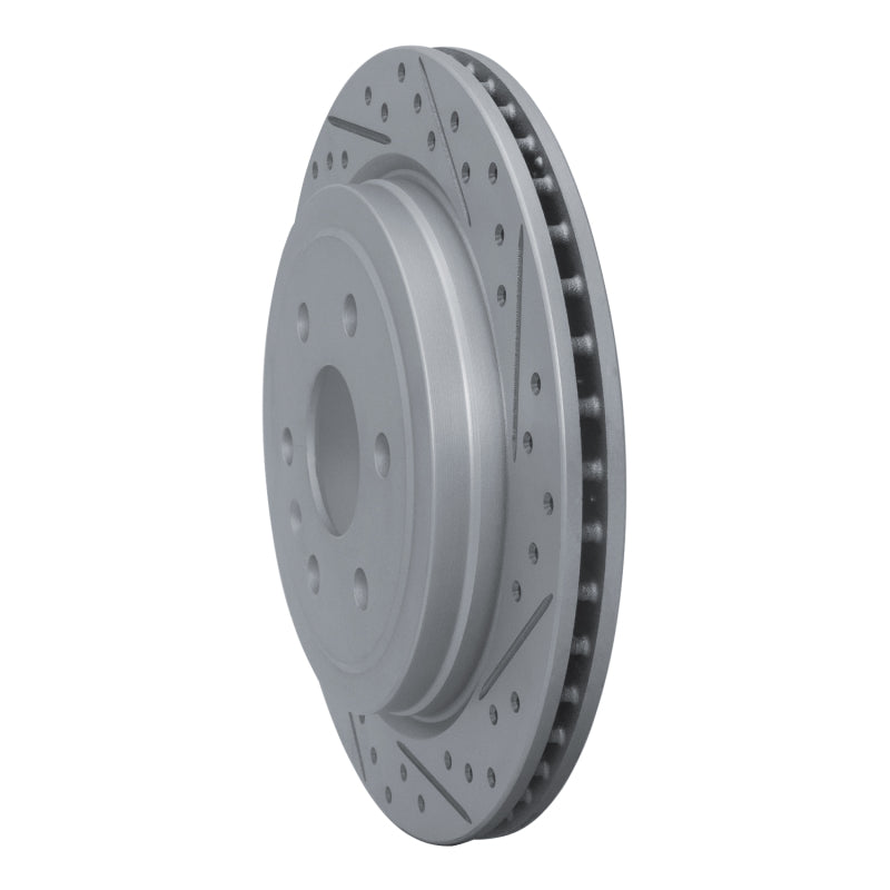 R1 10-16 Cadillac Srx Rear Right Drilled & Slotted Geo-Carbon Rotor