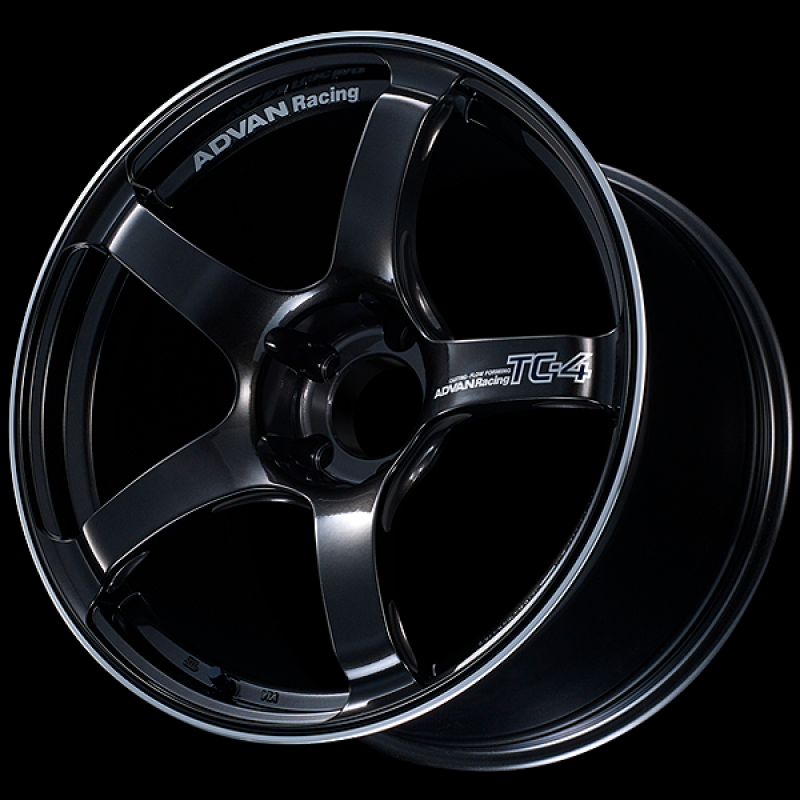 Advan TC4 18x7.0 / +41 Offset / 4x100 / 63mm Bore / Black Gunmetallic and Ring