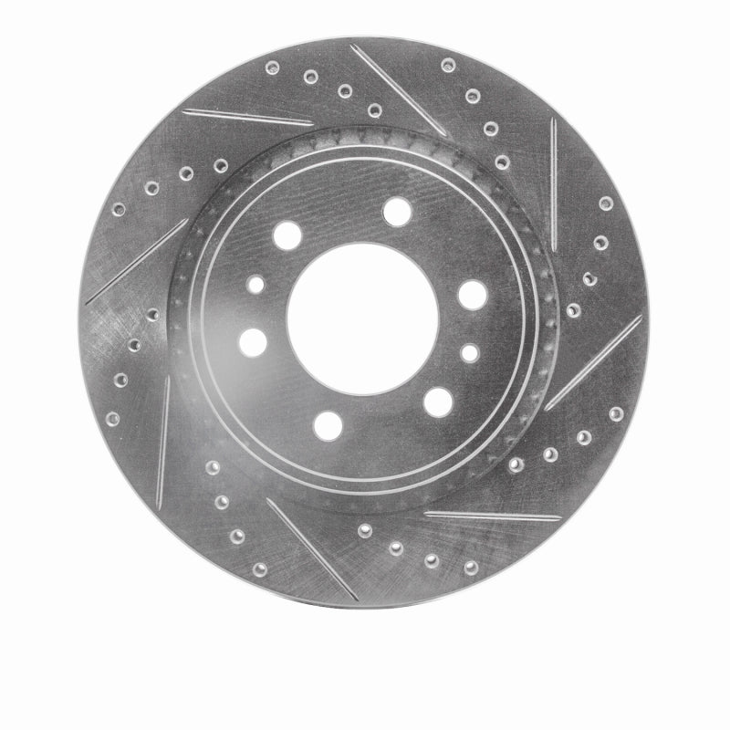 DFC 07-21 Ford F-150 RWD Front Right Drilled & Slotted Silver Brake Rotor