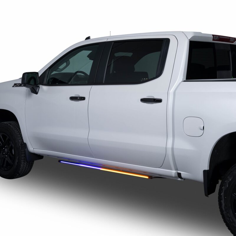 Putco 15-24 Chevrolet Silverado / GMC Sierra HD Blade Rocker Kits Sideliners - Amber/White