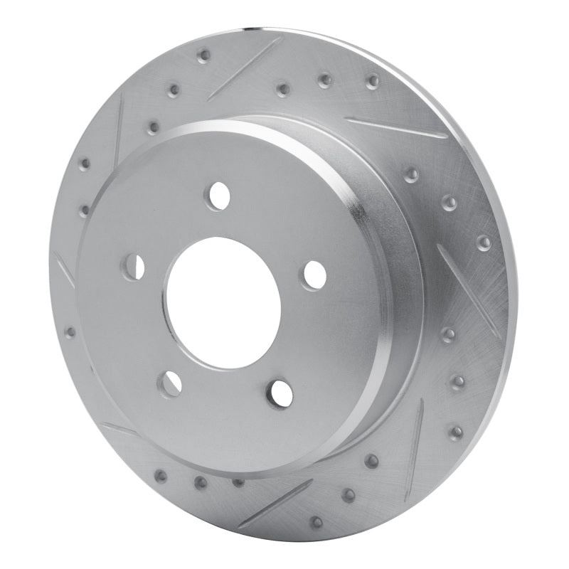 DFC 91-95 Ford Crown Victoria Rear Left Drilled & Slotted Silver Brake Rotor