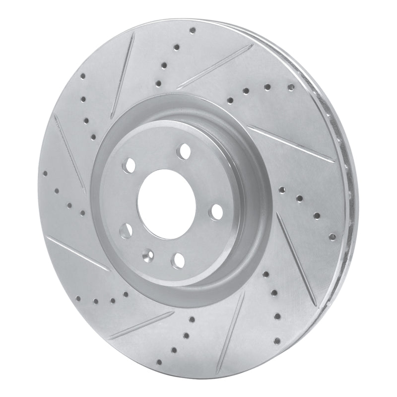 DFC 12-18 Audi A6 (USA/Canada) Front Left Drilled & Slotted Silver Brake Rotor