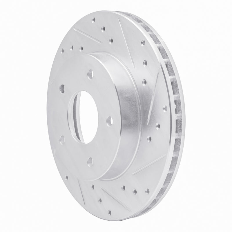 R1 78-81 Pontiac Firebird Rear Right Drilled & Slotted Silver Brake Rotor