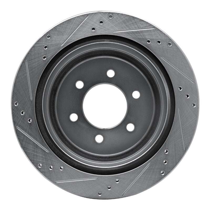 DFC 04-11 Ford F-150 4WD Rear Right Drilled & Slotted Silver Brake Rotor
