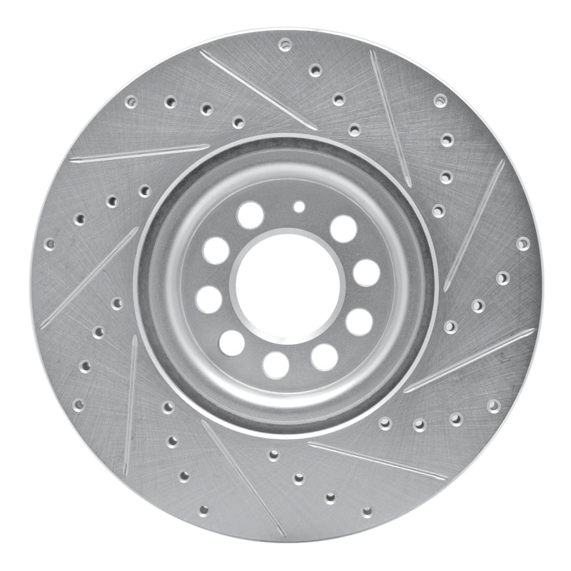 DFC 00-06 Audi TT Front Left Drilled & Slotted Silver Brake Rotor