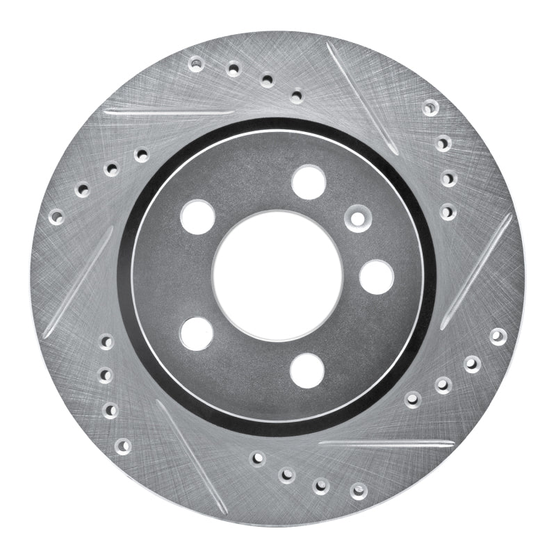 DFC 00-06 Audi TT Quattro Rear Right Drilled & Slotted Silver Brake Rotor