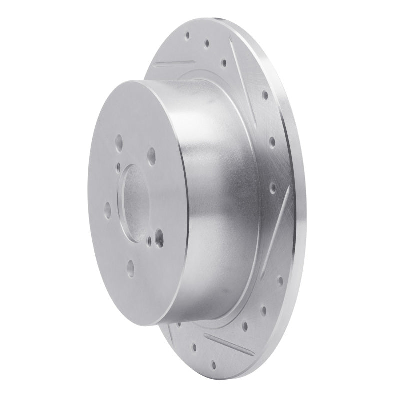 DFC 05-09 Subaru Legacy Rear Right Drilled & Slotted Silver Brake Rotor