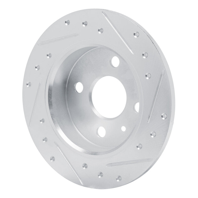 DFC 00-05 Chevrolet Zafira (Mexico) Rear Right Drilled & Slotted Silver Brake Rotor