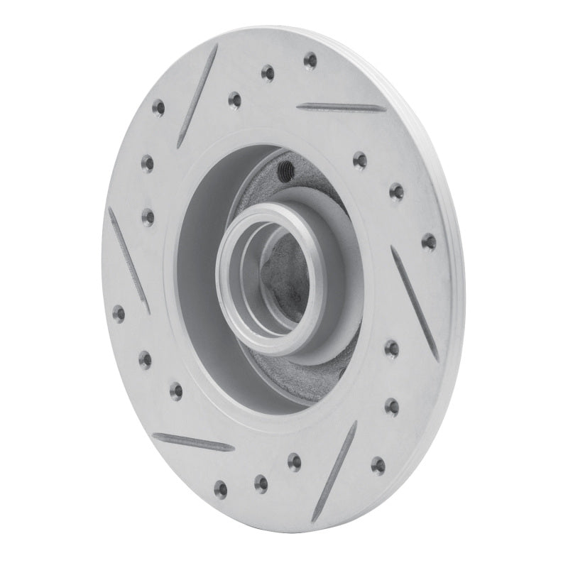 R1 85-02 Volkswagen Golf Rear Right Drilled & Slotted Geo-Carbon Rotor