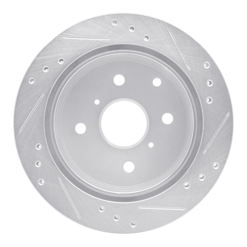 DFC 82-85 Toyota Celica Rear Left Drilled & Slotted Silver Brake Rotor