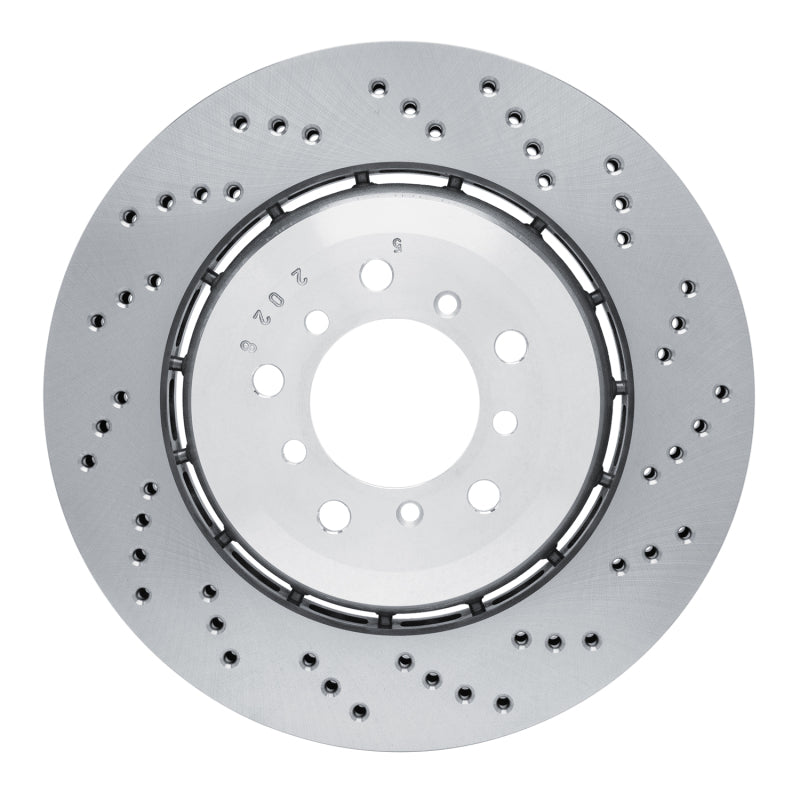 R1 06-08 BMW M3 Right Front Drilled Carbon Alloy GeoMET Rotor