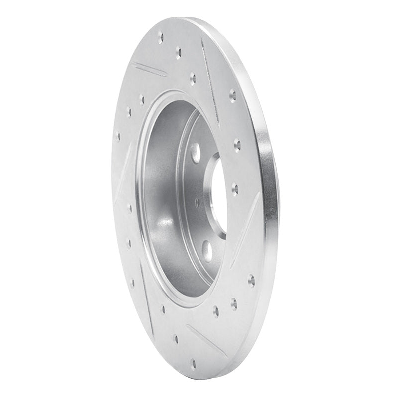 DFC 85-86 Toyota MR2 Rear Left Drilled & Slotted Silver Brake Rotor