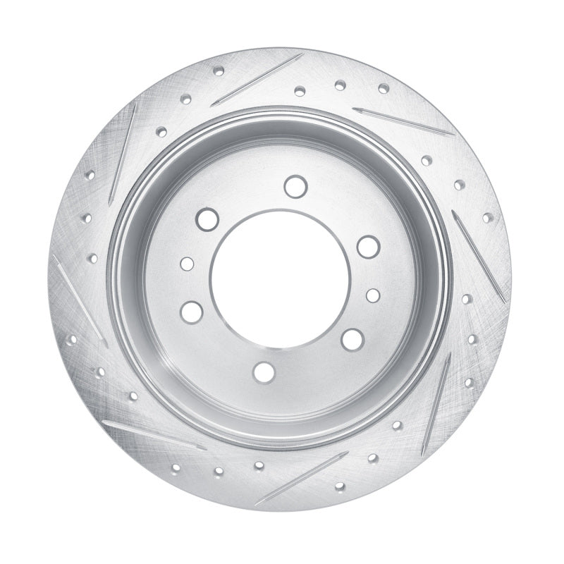 R1 78-82 Nissan 720 DATSUN Front Right Drilled & Slotted Silver Brake Rotor