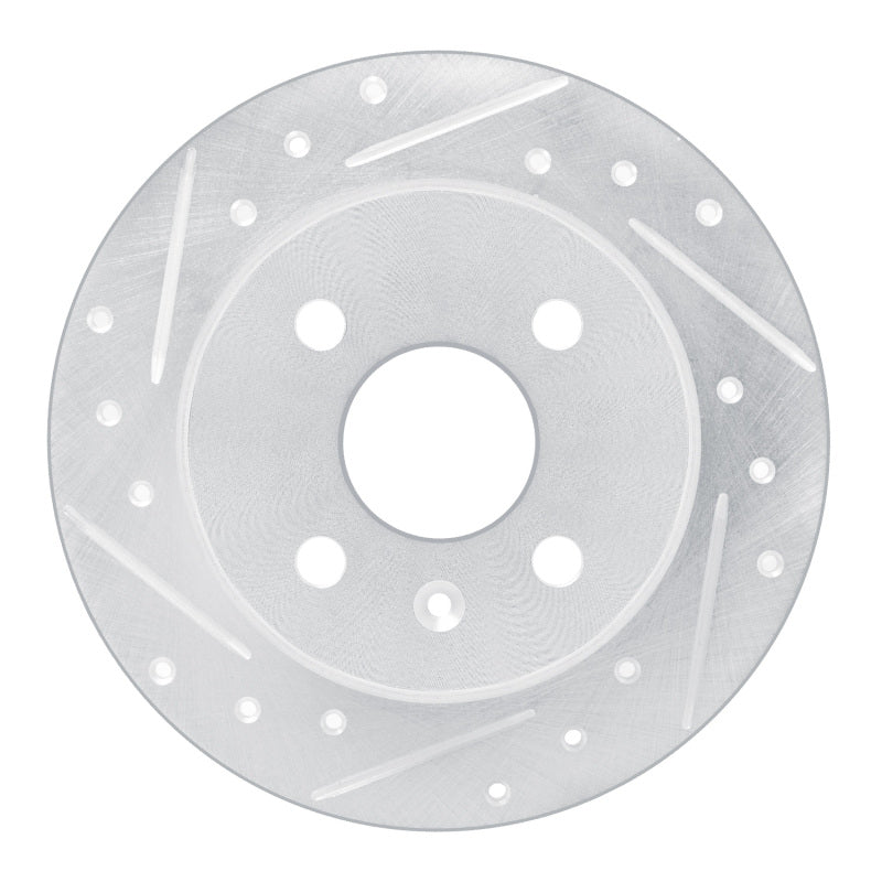 R1 00-05 Chevrolet ASTRA (Mexico) Rear Left Drilled & Slotted Silver Brake Rotor