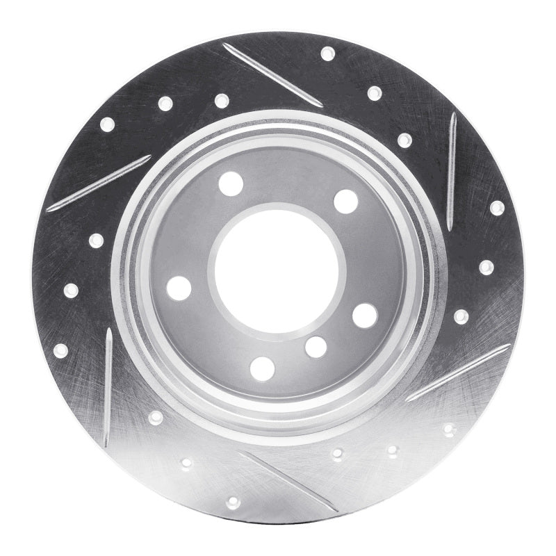 DFC 03-06 BMW Z4 Rear Left Drilled & Slotted Silver Brake Rotor
