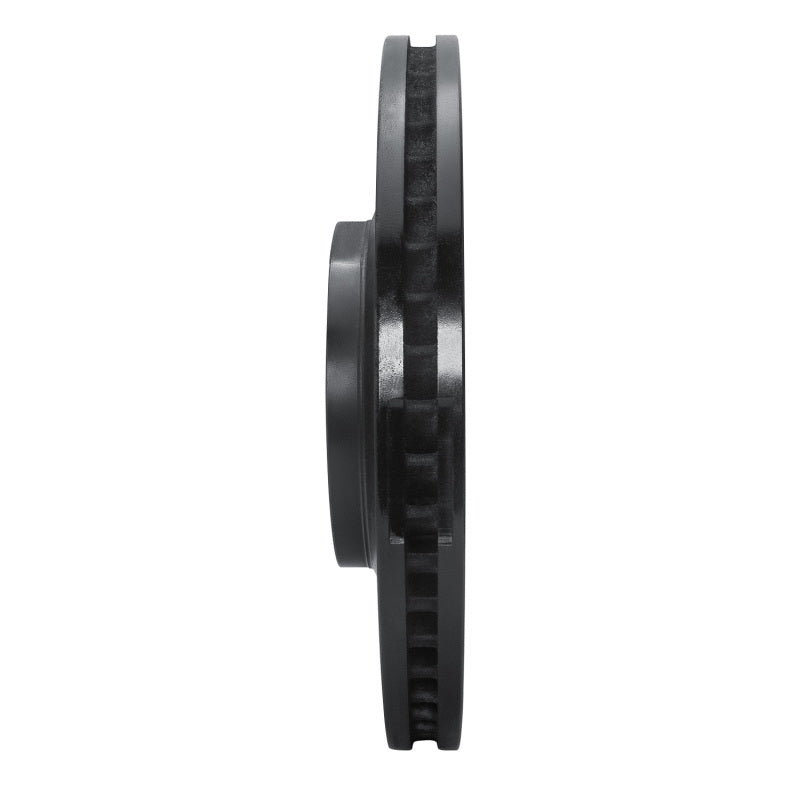 R1 07-23 Lexus LS500h Left Front Drilled & Slotted Black Brake Rotor