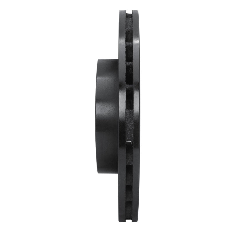 R1 86-89 Toyota Celica Front Right Drilled & Slotted Black Brake Rotor