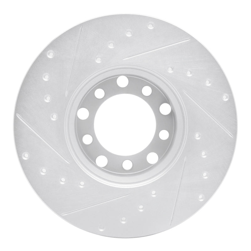 DFC 68-76 Mercedes-Benz 250C Front Right Drilled & Slotted Silver Brake Rotor
