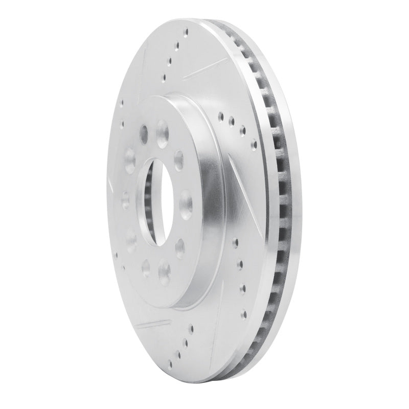 R1 04-07 Ford Freestar Front Left Drilled & Slotted Silver Brake Rotor
