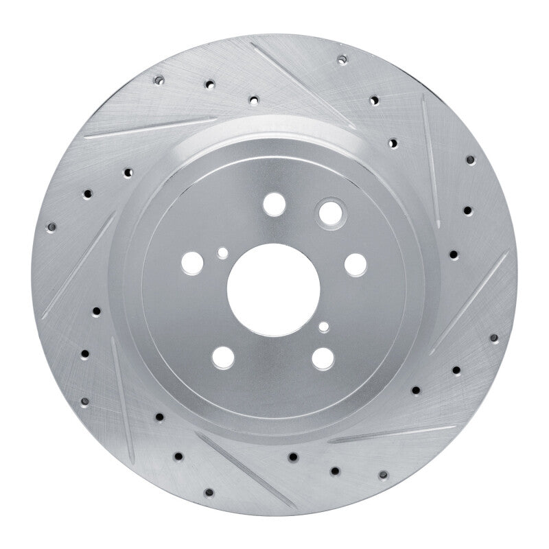 DFC 08-14 Lexus IS F Rear Right Drilled & Slotted Silver Brake Rotor