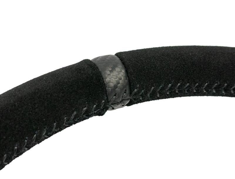PRP Heated Flat Suede Steering Wheel - Black
